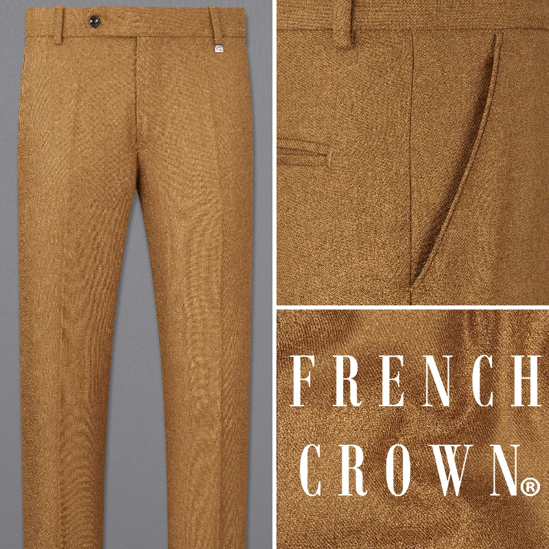 Cape Palliser Brown Wool Rich Pants