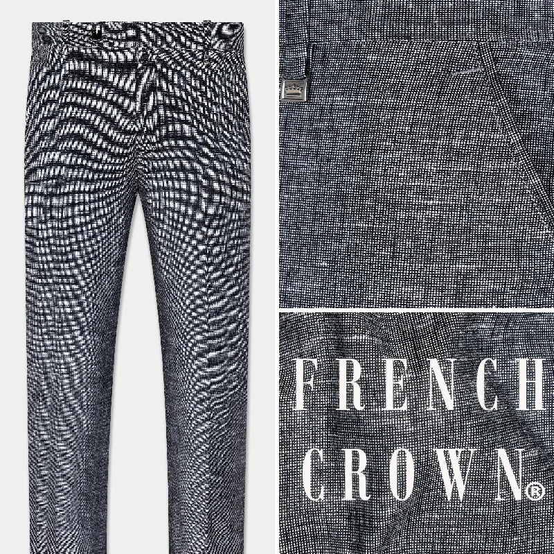 Dim Gray Luxurious Linen Pant