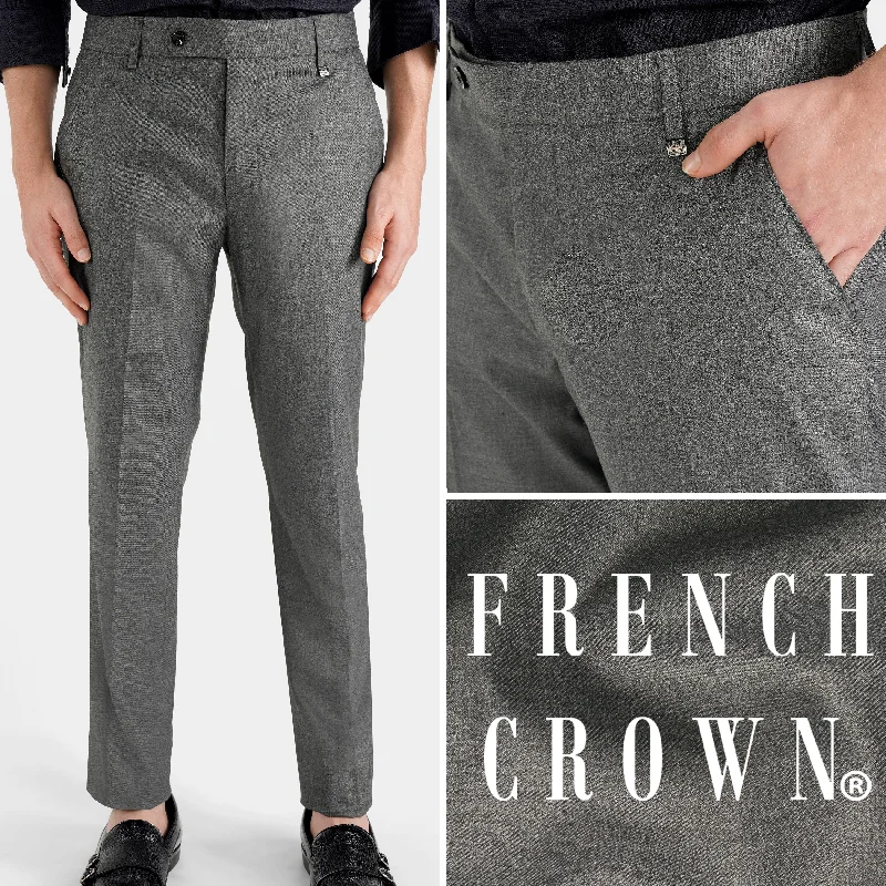 Fuscous Gray Wool Rich Pant