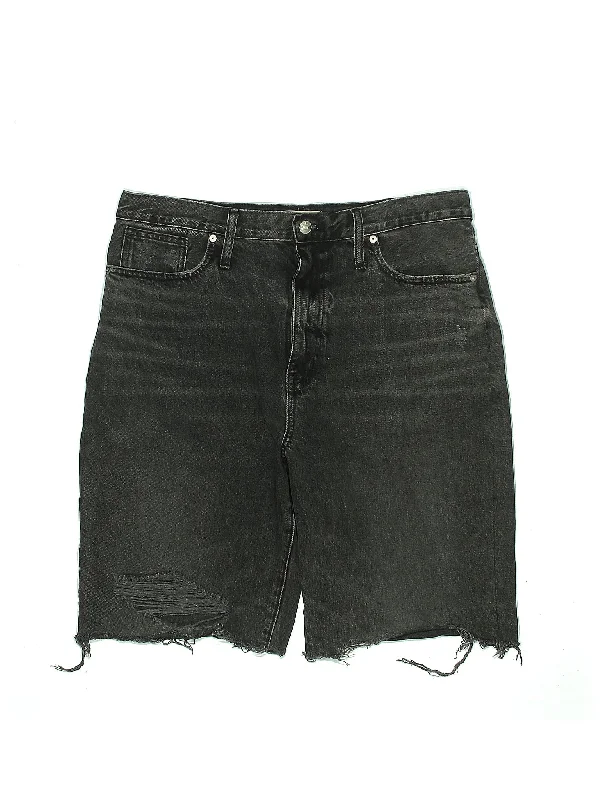 High-Rise Denim Shorts