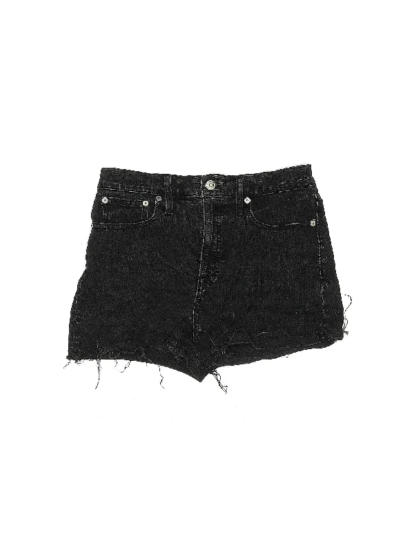 High-Rise Denim Shorts