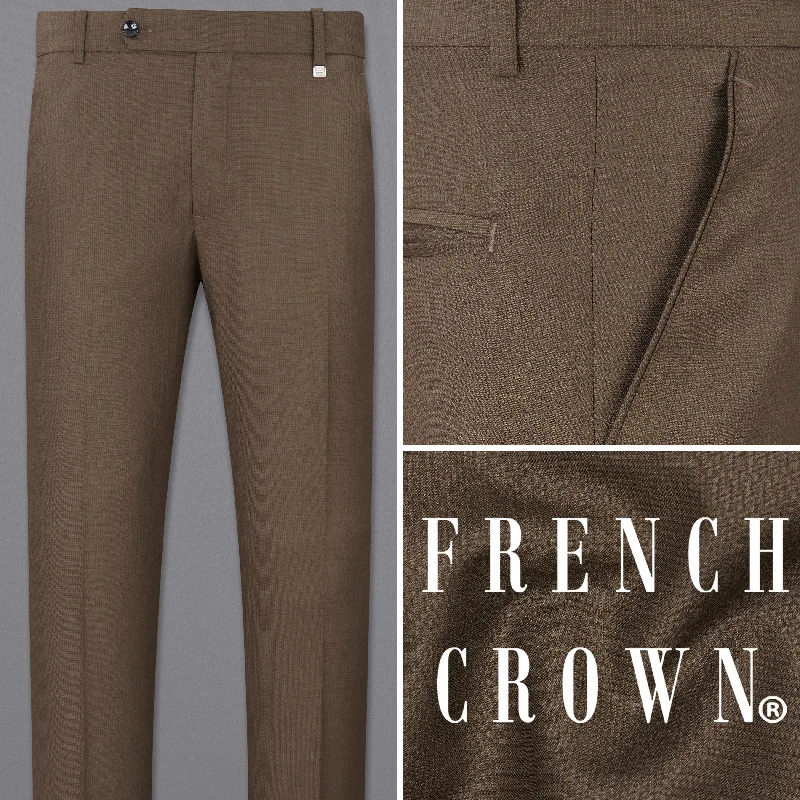 Judge Brown Textured Pant