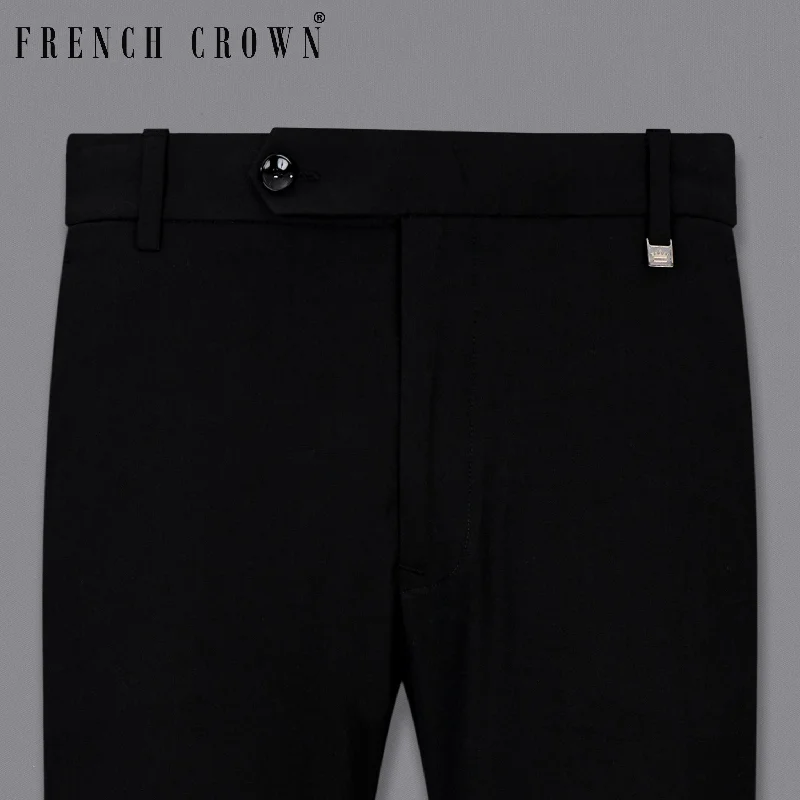 Korean Black ( The Best Black We Have ) Stretchable Waistband traveler Pant