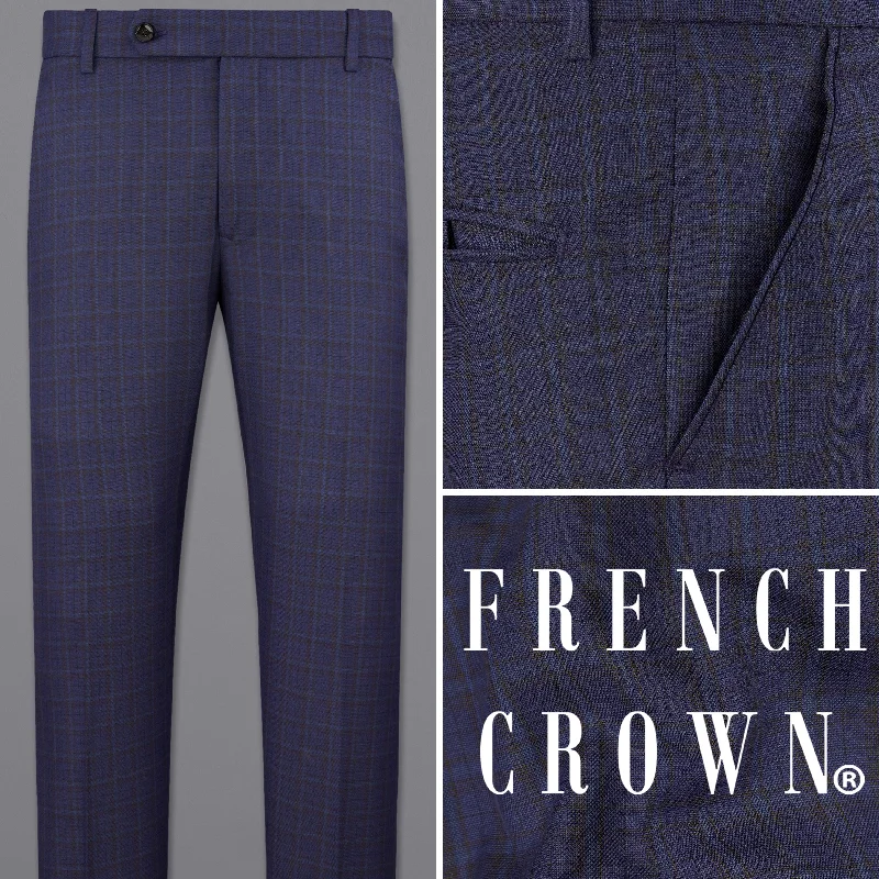 Martinique blue Plaid Pant