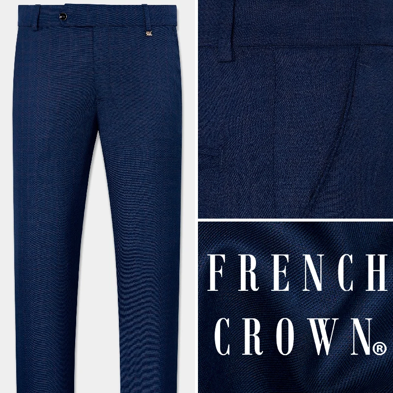 Nile Blue Wool Rich Pant