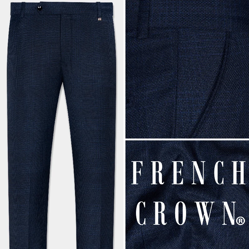 Prussian Blue Wool Rich Pant