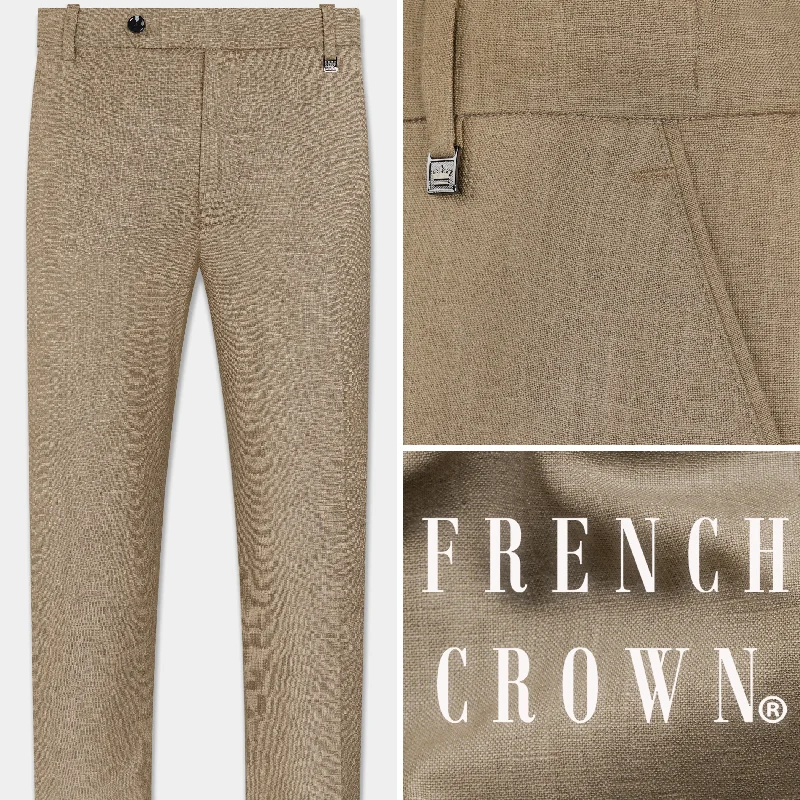 Sandrift Brown Luxurious Linen Pant