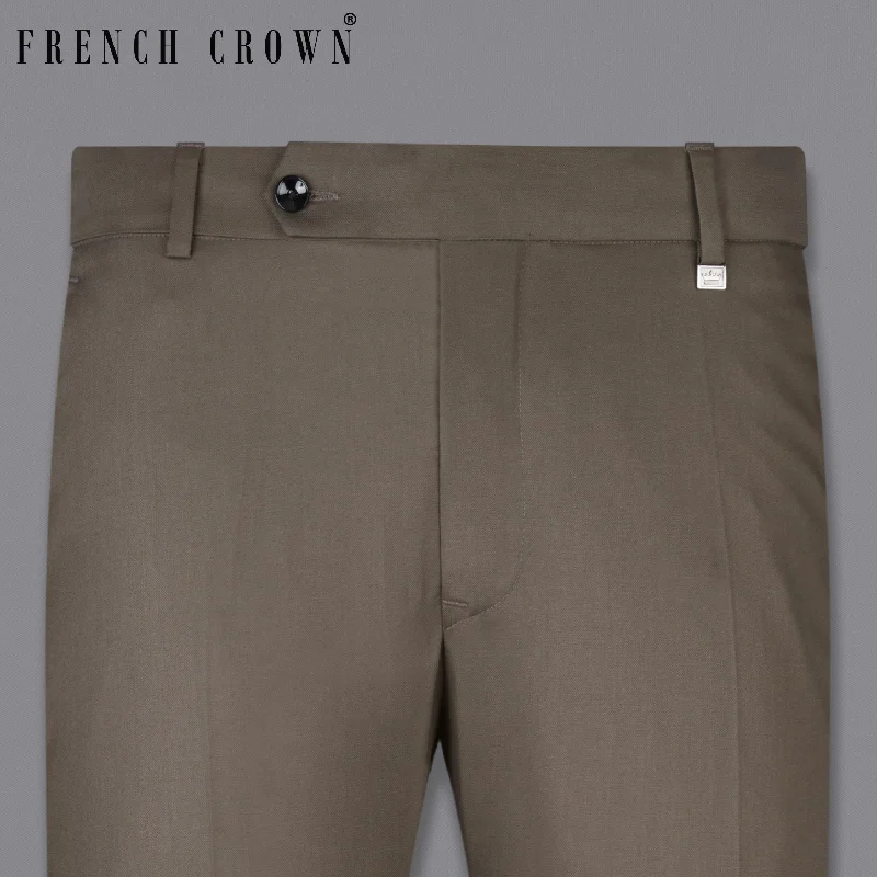 Tobacco Brown Textured Pant