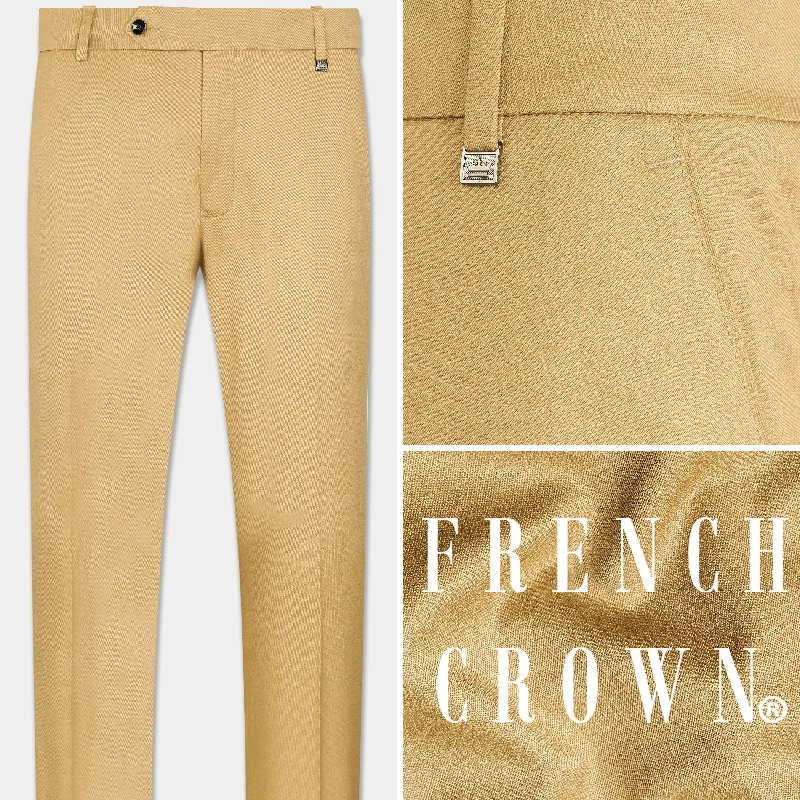 Twine Beige Wool Rich Pant