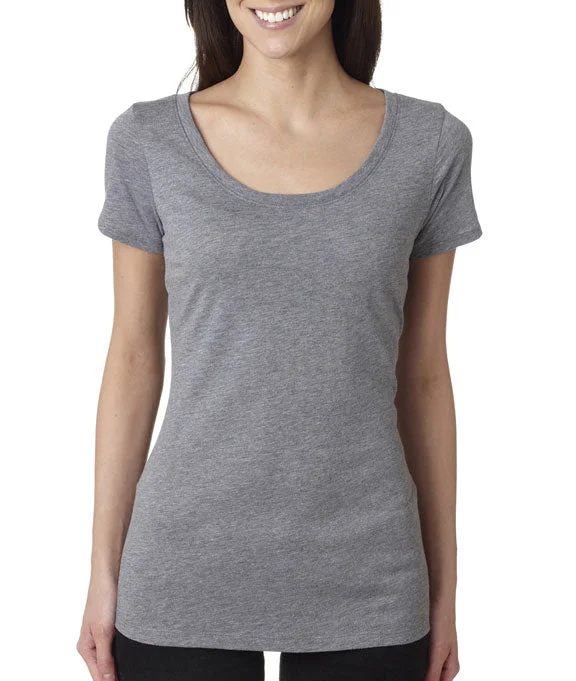 6730 - Next Level Ladies Tri-Blend Scoop Neck T-Shirt | Premium Heather