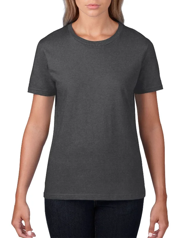 880 - Gildan Ladies Lightweight  T-Shirt | Heather Dark Grey