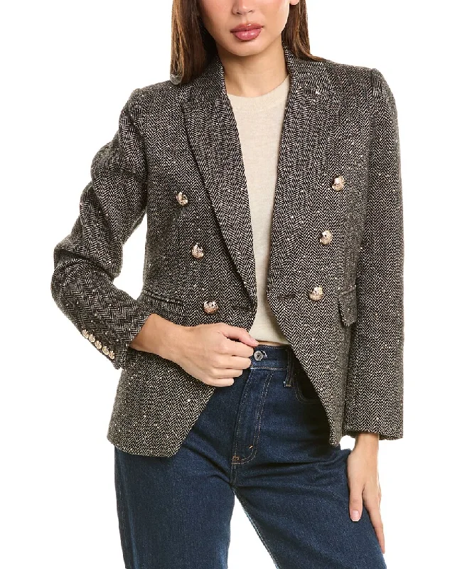 Stella + Lorenzo Wool-Blend Blazer