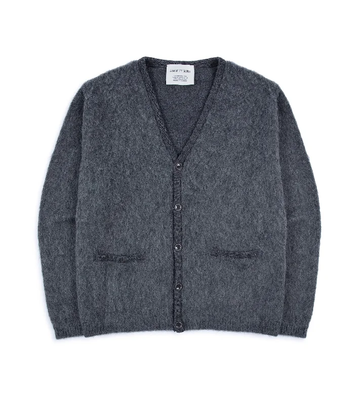 A Kind of Guise Pichiu Wool Alpaca Knit Cardigan: Anthracite Melange