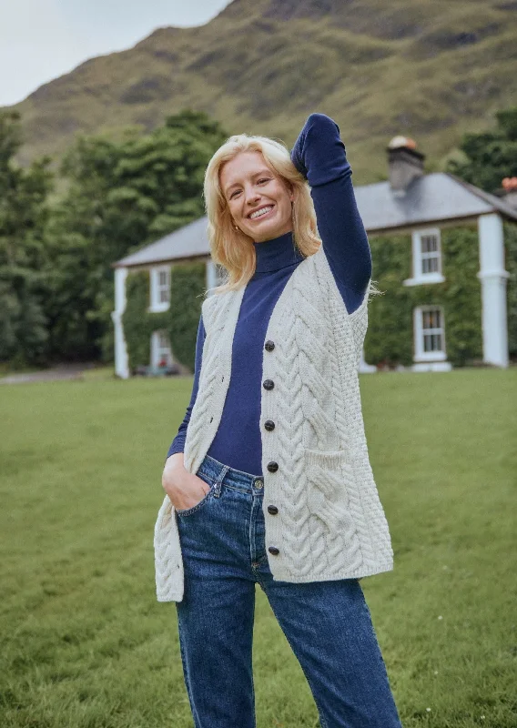 Saoirse Aran Supersoft Cardigan | Natural