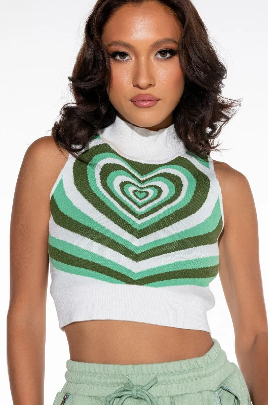 SO HYPNOTISED WITH YOU MOCK NECK SWEATER TOP