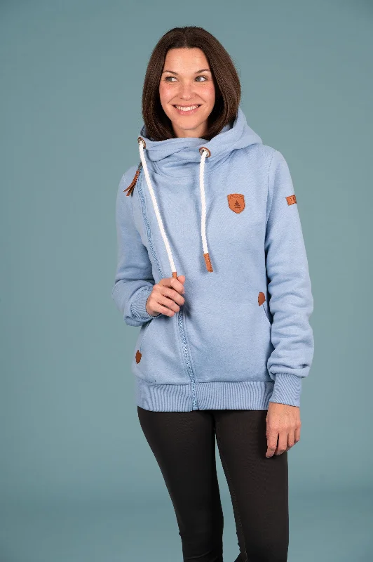 Athena Chambray Full-Zip Hoodie