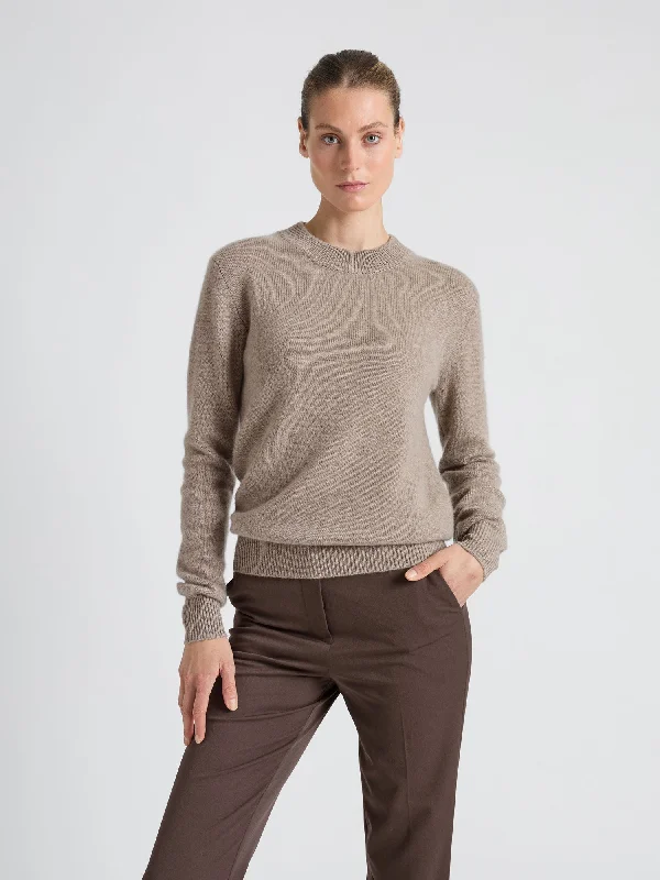 cashmere sweater "Sofia long" - Toast