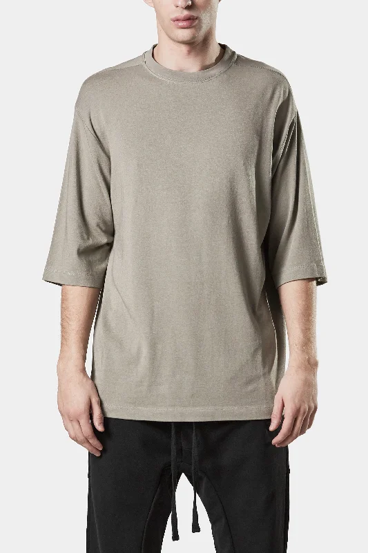 Extended sleeve jersey t-shirt, Beige