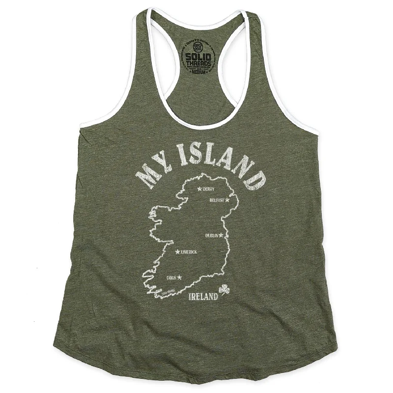 Women's My Island Ringer Tank Top